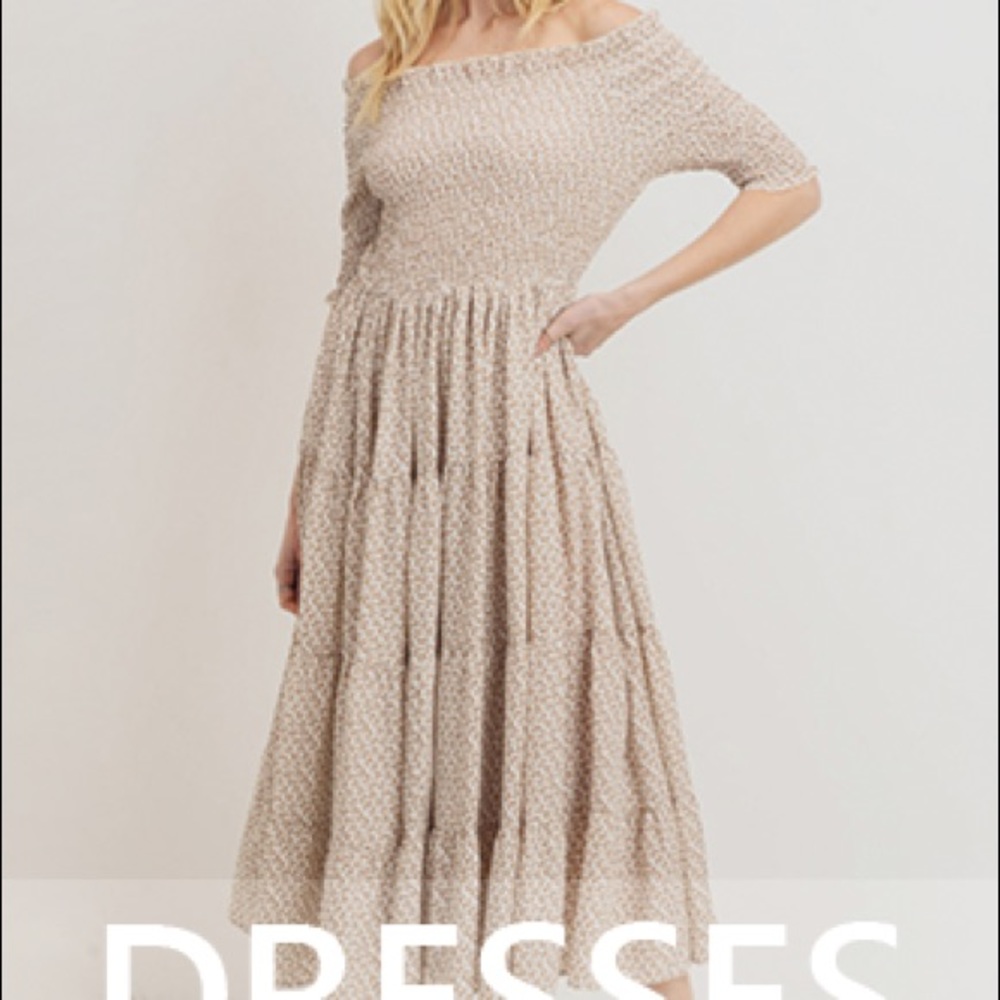 3X Orange Creek off the shoulder maxi dress